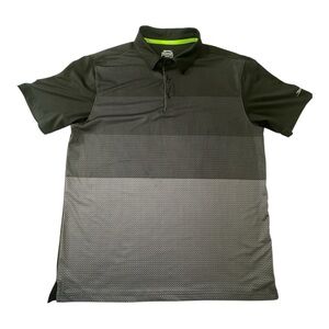 Slazenger Golf Men's Polo Shirt in Black and Gray Performance